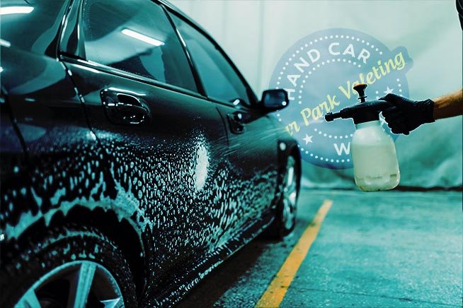 hand spraying detergent on car wheels for are hand car washes bad for your car blog