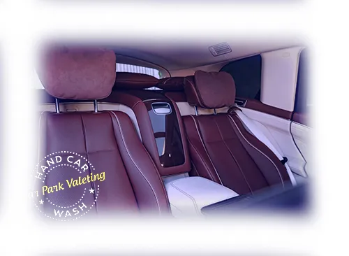 clean luxurious car back seats for car valet services cpv website