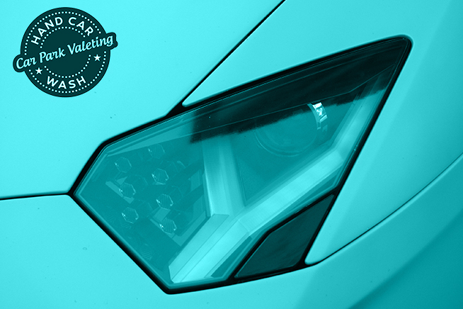 image of lambo with modern lights for cpv car wash website