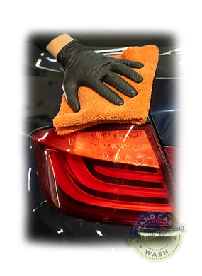 professional car polishing of bmw vehicle in progress by cpv hand car wash watford