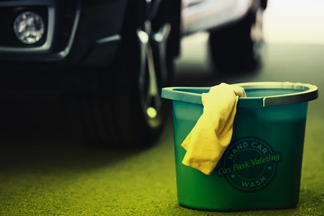 image of cleaning supplies for cpv car wash clean tire services in watford